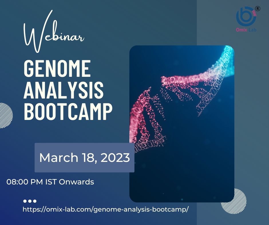 omix_lab's tweet image. Demo Session!!
Registration Ends on March 18, 2023 till 05:00 PM
✅ Know More - omix-lab.com/genome-analysi…
#genome #genomeanalysis #ngsdataanalysis #dnasequencing #rnaseq #bioinformatics #bioinformatica #bioinformaticslife #lifescience #bioinformaticswebinar #advancedbioinformatics
