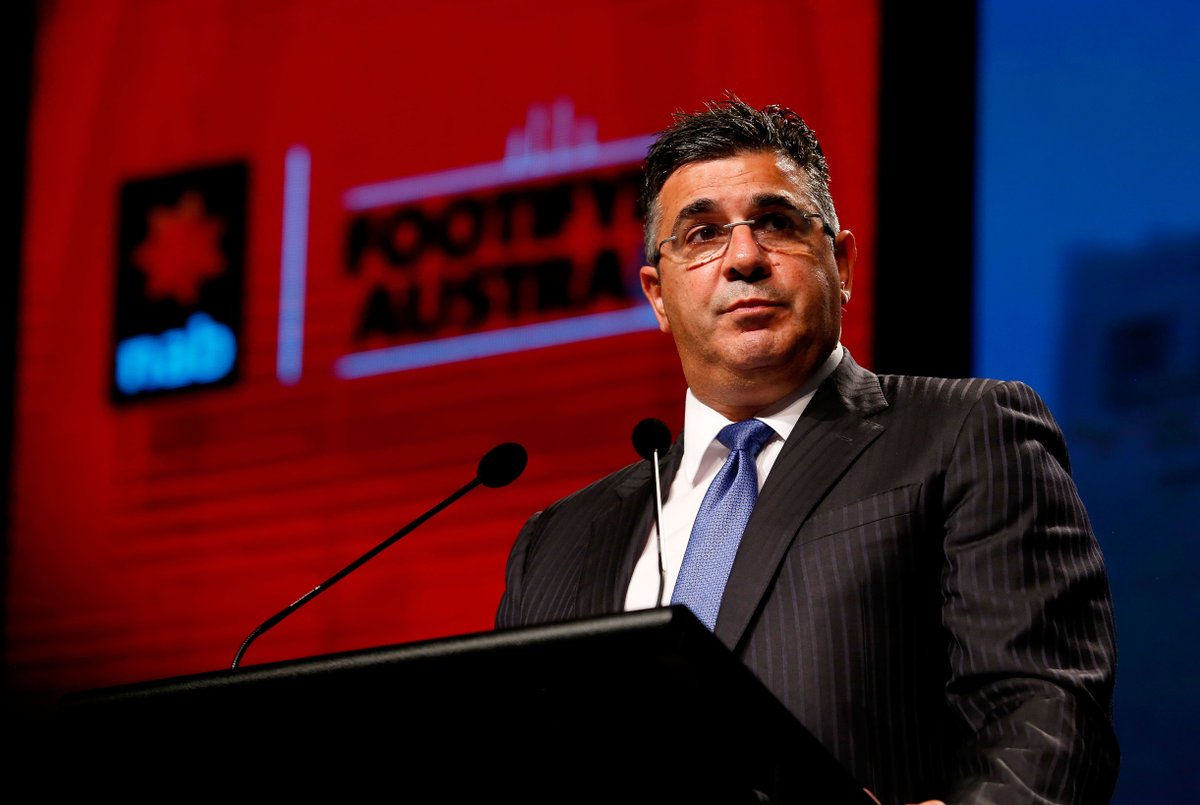 Demetriou backs AFL free agency system after last year’s Giant raid | bit.ly/3yFsd68 | #AFL