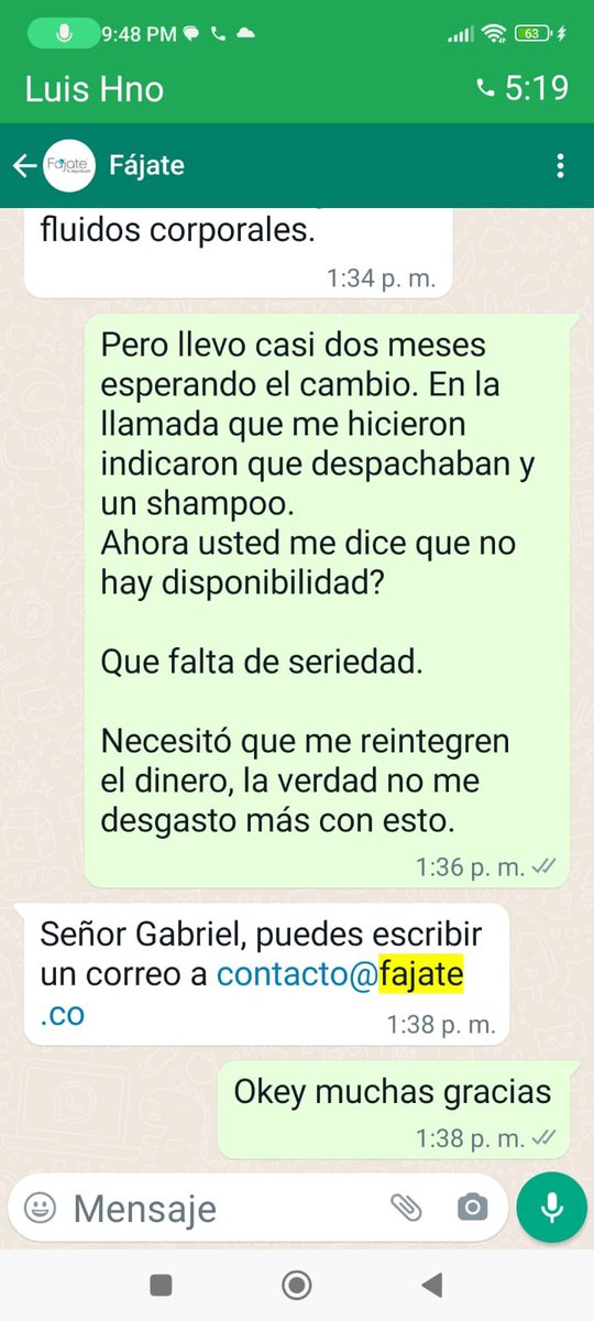 Jeglitza's tweet photo. No hay empresa nacional más mala que @Fajate… Después de 2 meses de hacer una devolución para cambio prenda salen con esto y no me contactan para devolver el dinero de la compra… Cómo apoyar a la industria nacional así?  Siento que me robaron en @Fajate https://t.co/UtTCtW6EL0