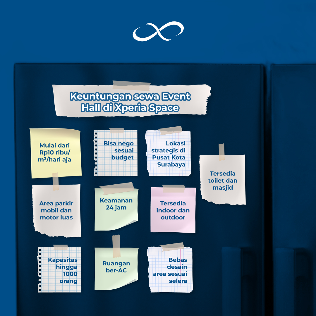 xperia_space's tweet image. Bikin event sesuai budget emang paling cocok sewa Event Hall-nya Xperia Space! Liat deh keuntungannya sebanyak ini🔥 Gimana Event Creator ga pada rebutan booking??😀✨

#XperiaSpace #CollaborativeSpace