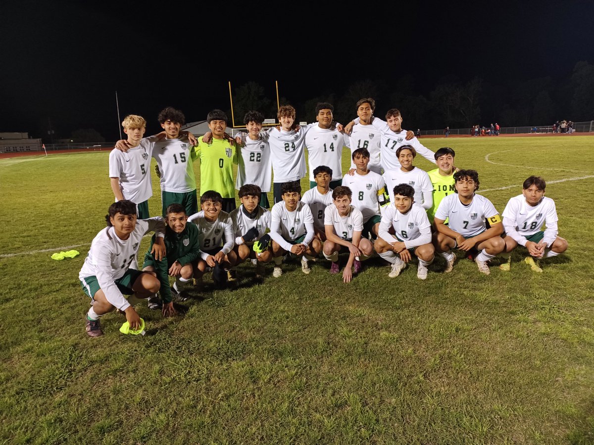 LivingstonSocc1's tweet photo. Lions win tonight over New Waverly and clinch a spot in the playoffs. Details to come. https://t.co/5KsBj6ZoYO