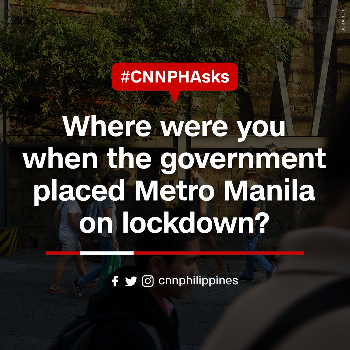 newswatchplusph's tweet photo. It has been three years since the government placed Metro Manila on lockdown due to the COVID-19 pandemic. 

#CNNPHAsks: Where were you at the start of quarantine? https://t.co/s3P9W1sSrp