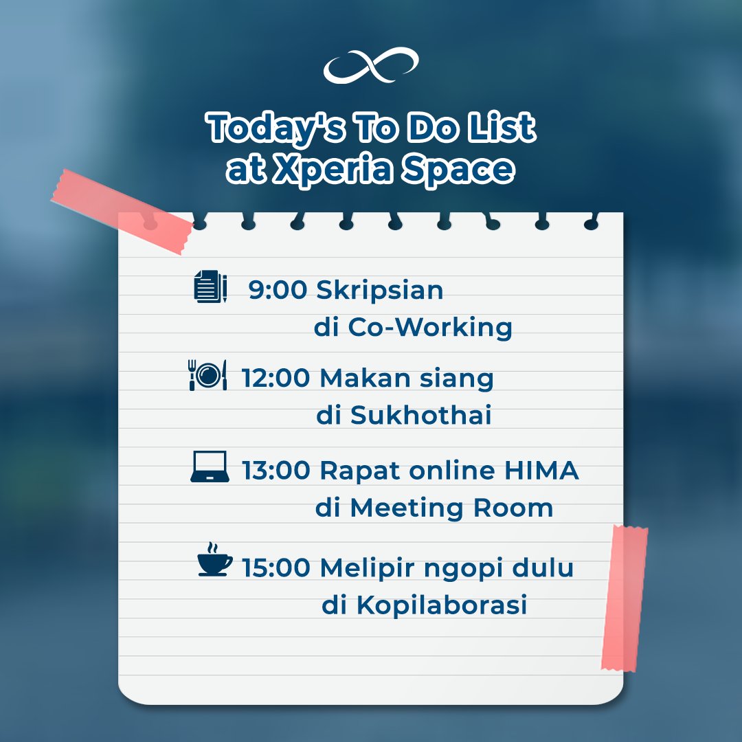 xperia_space's tweet image. Seharian di Xperia Space bener-bener bikin produktif! Cobain deh spend a day di Xperia Space, dijamin betah gamau pulang😜✨

#XperiaSpace #CollaborativeSpace