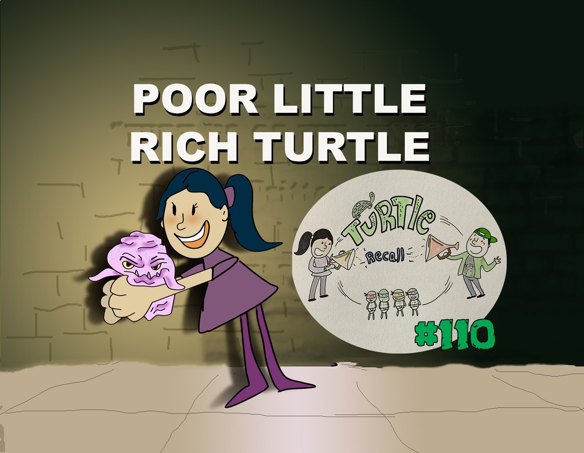 TurtleRecallPod's tweet image. 🚨NEW PODCAST🚨

This week we are looking at POOR LITTLE RICH TURTLE. Mikey falls in love with a spoiled rich kid brat. Also, shrink ray again!

News: Mutant Mayhem Trailer and cast reveal

#TMNT #LetsHaulShell

podcasters.spotify.com/pod/show/turtl…