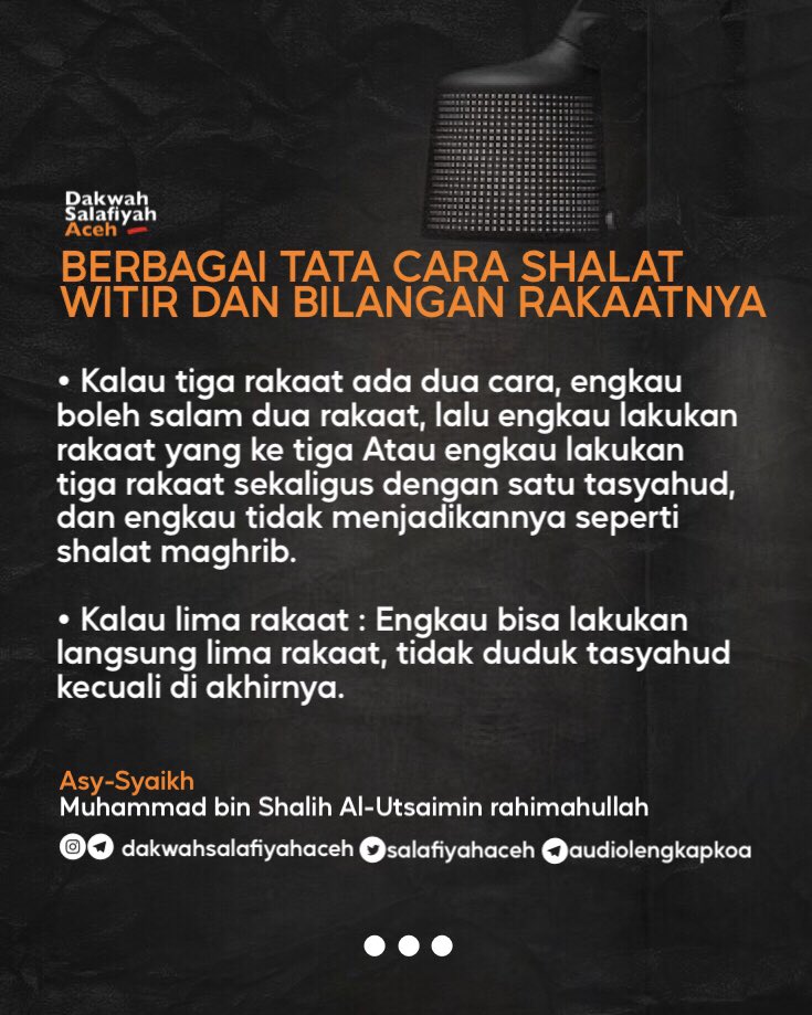 salafiyahaceh's tweet photo. BERBAGAI TATA CARA SHALAT
WITIR DAN BILANGAN RAKAATNYA

Klik disini : https://t.co/88aAmlWuGS

JOIN &amp; SHARE : 

Telegram : https://t.co/kUXTdQjvcR
Instagram : https://t.co/vzisCN4mMO
Twitter : https://t.co/bKk06n0M4M

#salafy #dakwah #fiqih #fiqihislam #witir #shalatwitir https://t.co/C78gUHcib8