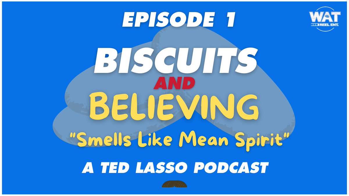 WATReelEnt's tweet photo. #TedLasso fans rejoice! Season 3 is upon us, &amp; with that, we here at WAT Reel Entertainment are happy to launch #BiscuitsAndBelieving! Join us @ 3pm tomorrow for a special first LIVE episode! #TedLassoSeason3 #Believe #RichmondTillWeDie    #AFCRichmond #podcast #entertainment https://t.co/ngkVm3xUUV