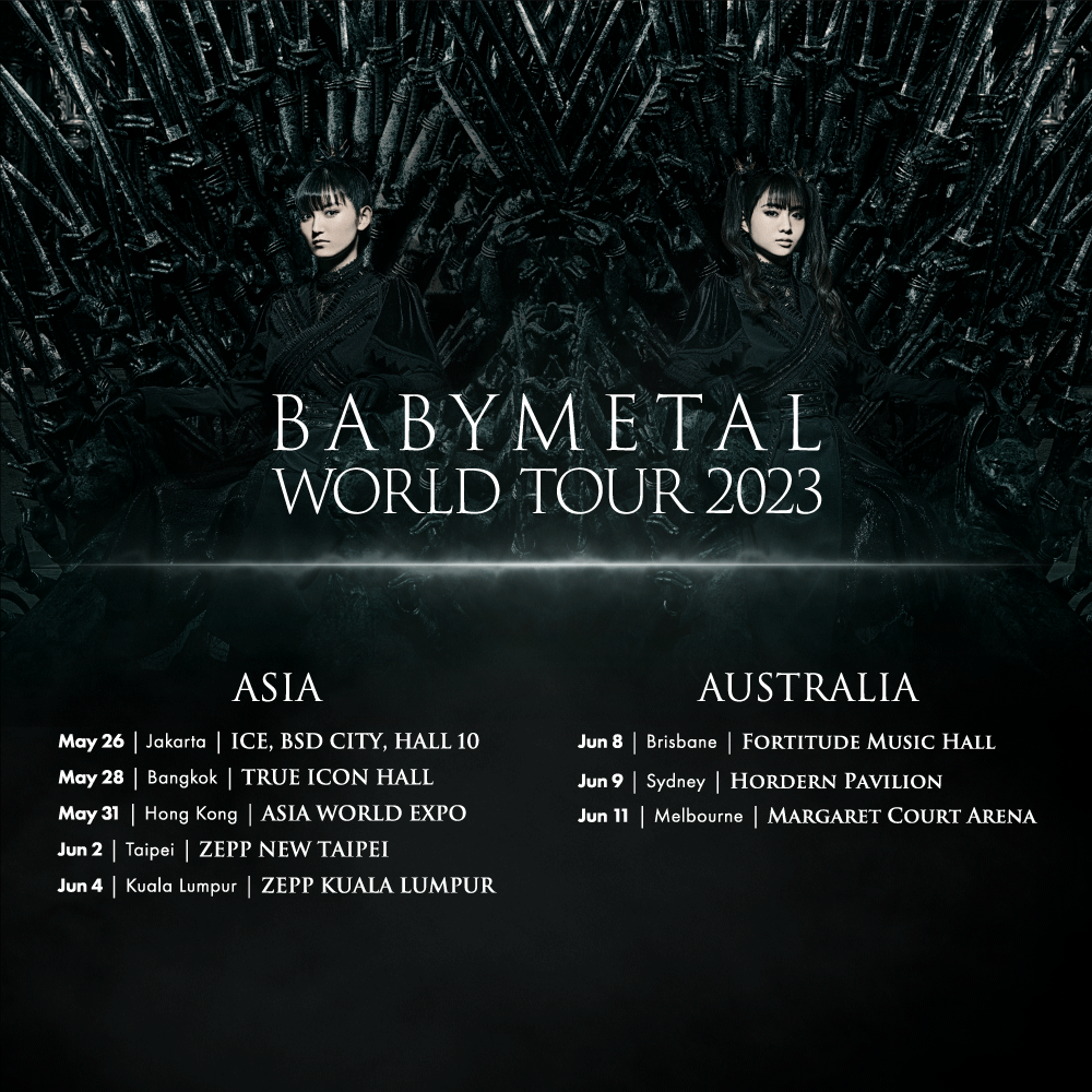 BABYMETAL WORLD TOUR 2023 Live in Kuala Lumpur (TICKETS)