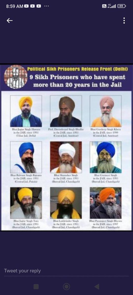 kuldeep03b's tweet photo. If your a Sikh with a Voice, they'll  fabricate charges against you &amp; keep you in prison illegally for decades, or you'll mysteriously die in an accident or shooting &amp; the crime will never be solved. Welcome to Panjab 
#JusticeForSidhuMooseWala 
#ReleaseSikhPrisoners https://t.co/XrHVIxEb3K
