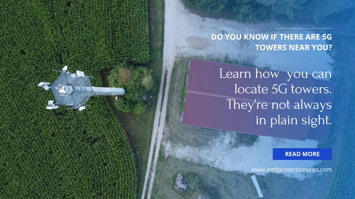 emfprotection4u's tweet photo. #5Gtowers are popping up everywhere. No one is safe. Here's how to find out if one is near your home, school, or workplace. #protectyourselffrom5G #EMFexposure 

https://t.co/m30kuSQg2K https://t.co/eMZU1rLq8N