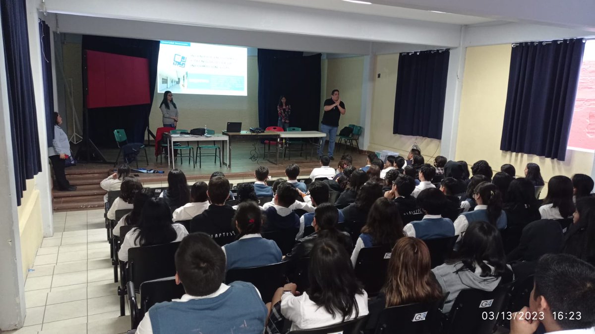 ¿La mejor parte de la Licenciatura? ¡Es compartirla con el mundo! 📣

Estos días visitamos la escuela de Bachilleres Veracruz para enseñarles cómo formamos a nuestros Estadísticos 🧑‍💻📊 y que ellos también pueden formar parte de nuestra Facultad 🏫
