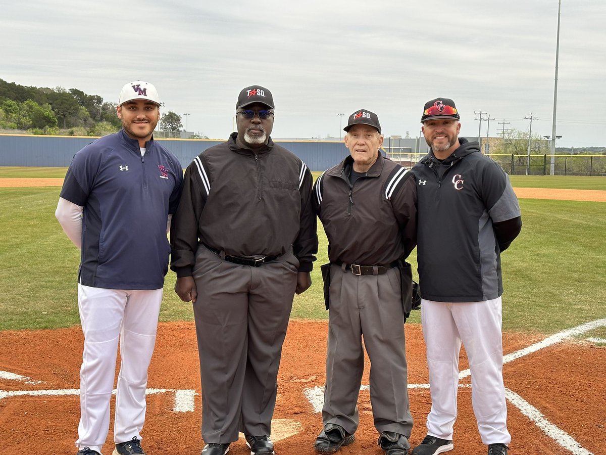 Thank you to <a href="/CanyonCougarBB/">CanyonCougarBaseball</a> for participating in our officials appreciation night.  We appreciate all officials for their commitment to the game and our student athletes.  <a href="/SAVeteransHS/">Veterans Memorial High School</a> <a href="/JISD_ATHLETICS/">Judson ISD Athletics</a> <a href="/THSCAcoaches/">THSCA</a> #officalsappreciation