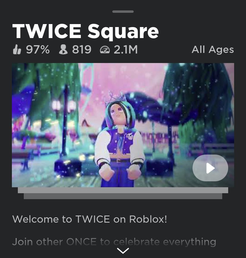 JayTzuu's tweet image. “TWICE Square” on roblox surpasses 2.1 Million Overall plays setting it on track to be a highly successful and long lived roblox game ✨☺️