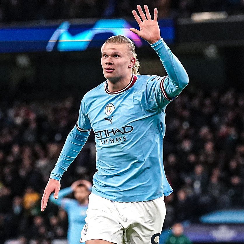 Erling Haaland scored five goals to power Manchester City into the quarter-finals of the Champions League with a 7-0 win over RB Leipzig at the Etihad Stadium. #MCIRBL