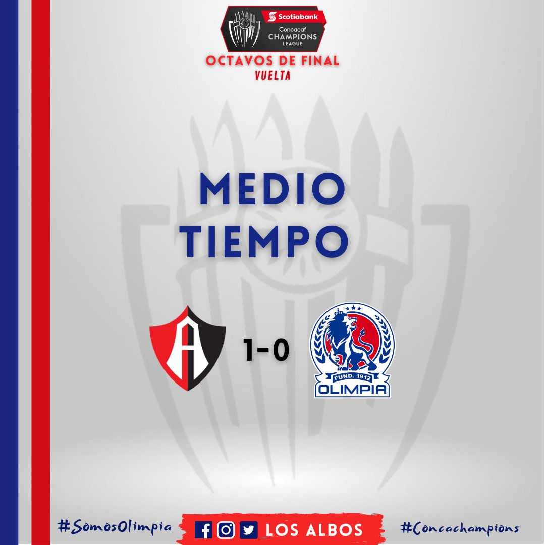 Medio Tiempo 💙🤍❤

#SomosOlimpia #SomosLosAlbos #SCCL23