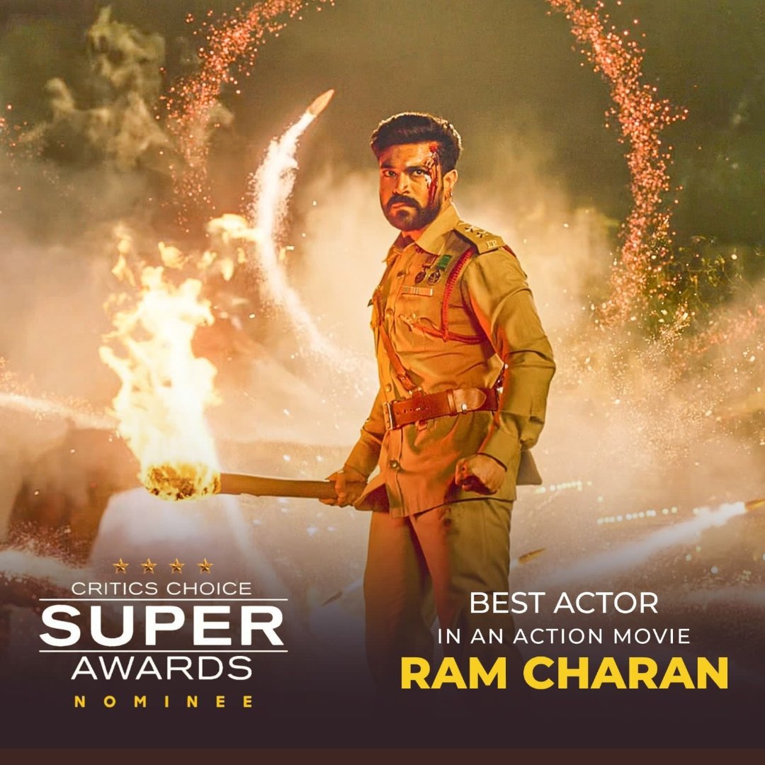#CriticsChoiceSuperAwards 
Best actor in An Action Movie #RamCharan attend avuthadu.. 

#GlobalStarRamCharan @AlwaysRamCharan