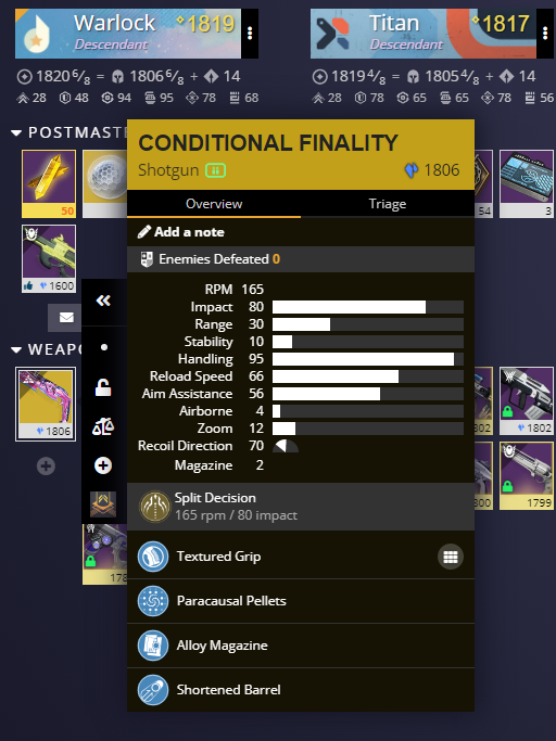 vipermark2's tweet image. Picked this up in my 3rd overall run #Destiny2