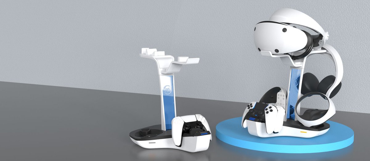 In order to ensure that the charging stand works stably and every detail is well improved, we have done multiple tests, now we can finally get this product released. #PSVR2 #ChargingDock  #HeadsetStand