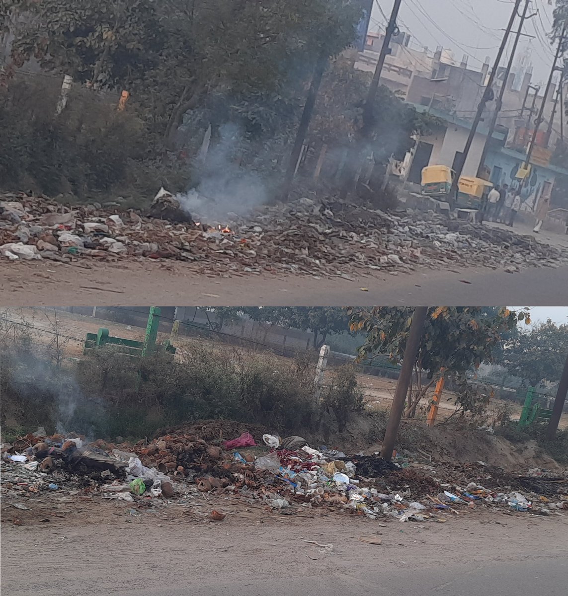 AkashNagarGZB's tweet photo. @dm_ghaziabad @GzbNagarNigam @sbm_ghaziabad @Mayor_Ghaziabad @UPGovt @myogiadityanath @SwachhBharatGov @swachhbharat #Ghaziabad डासना फ्लाईओवर, यहाँ पहले कूड़ा डाला जाता है फिर उसमें आग लगा दी जाती है। 
कृपया यहाँ साफ - सफ़ाई कराने और फैलते प्रदूषण को रोकने के लिए आवश्यक कार्रवाही करें।
@dm_ghaziabad @GzbNagarNigam @sbm_ghaziabad @Mayor_Ghaziabad @myogiadityanath @SwachhBharatGov @swachhbharat https://t.co/mQUHj4wNax