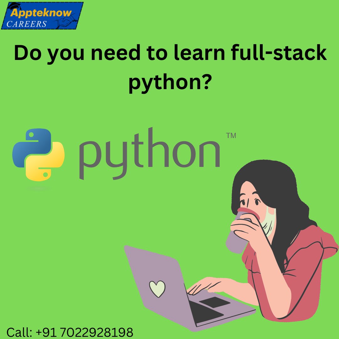 CoursesAptech's tweet image. Do you need to learn full-stack Python? Appteknow Careers is the best learning platform to get more opportunities in top MNCs and get a decent package in the corporate market.
Contact: +91 7022928198
#fullstackpython #pythondeveloper #pythonprogramming #pythoncourse #appteknow