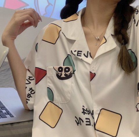 ShopeeMY's tweet photo. Admin found 8 CUTE cartoon short-sleeved pajamas for girls, PART 1😍Very comfortable and soft🧡

👇🏻https://t.co/rvO7L1zwE9 https://t.co/bfxDagLoHG