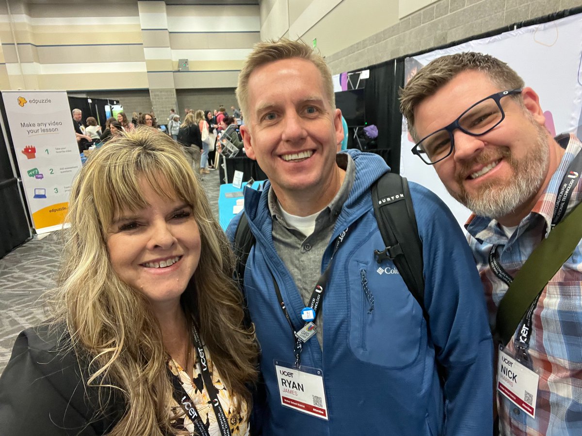 Guess who I found or I guess they found me at booth #601?  Thank you Weber team for stopping by for quick in person intro.  I hope your team enjoys the book!  It is an honor working with you! #UCET23 @WeVideoEdu