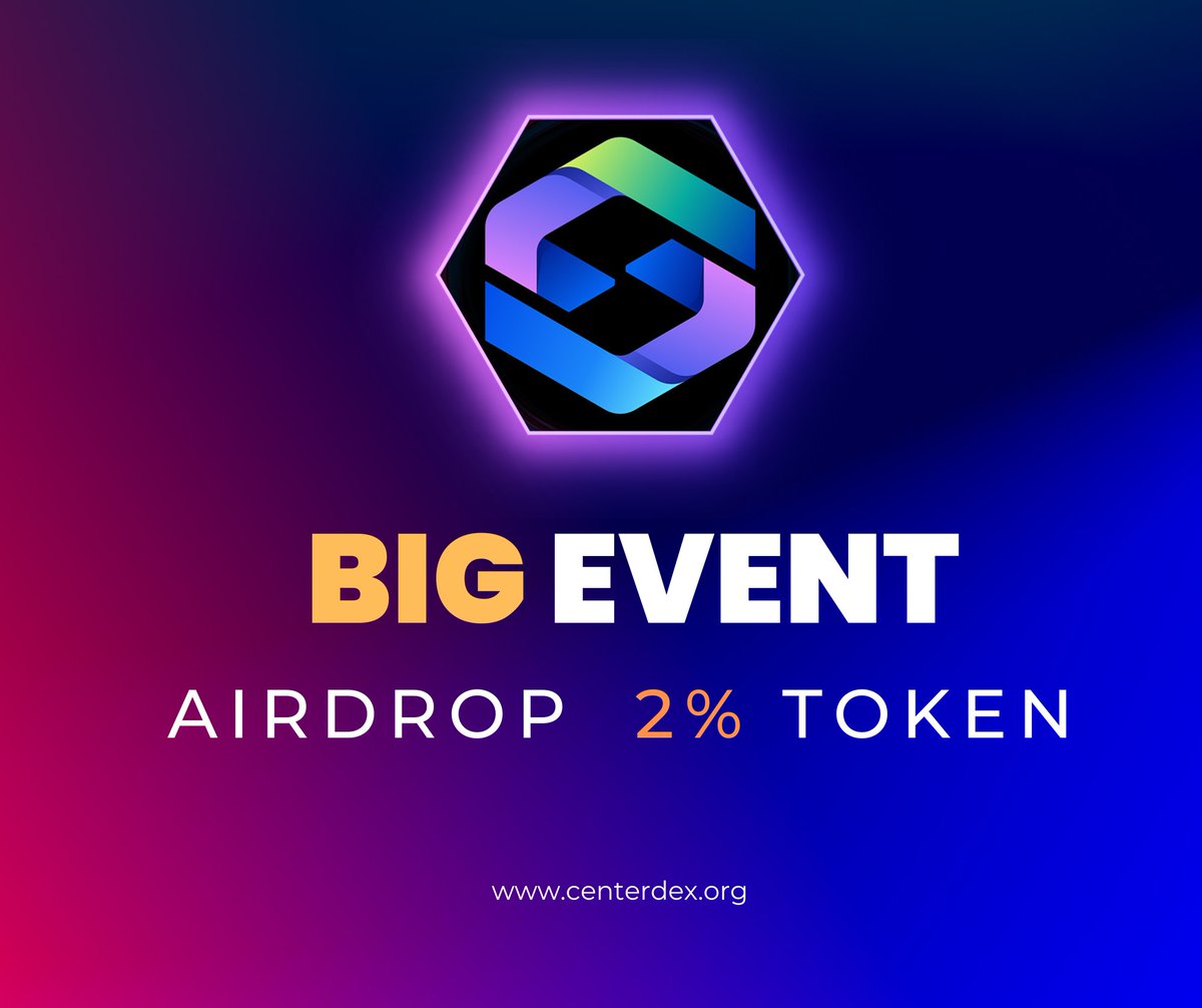 Center Dex Finance | CoreDao Chain (@centerdexcore) on Twitter photo 🧭 CenterDex BIG EVENT 🧭
- To start the big PreSale, we hold a large-scale event for investors. ️ 🅾️
✅Event CenterDex program rules:
1⃣Change Avatar CenterDex
2⃣Add | CenterDex | after twitter account name and follow <a href="/CenterDexCore/">Center Dex Finance | CoreDao Chain</a>
3⃣Like , ReTweet , Comment 2 friends 🧭 CenterDex BIG EVENT 🧭
- To start the big PreSale, we hold a large-scale event for investors. ️ 🅾️
✅Event CenterDex program rules:
1⃣Change Avatar CenterDex
2⃣Add | CenterDex | after twitter account name and follow <a href="/CenterDexCore/">Center Dex Finance | CoreDao Chain</a>
3⃣Like , ReTweet , Comment 2 friends