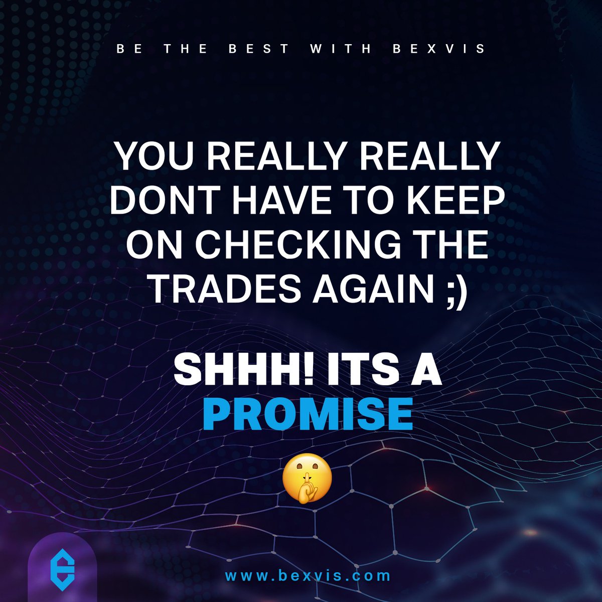 BexVis's tweet photo. We know how hurt you were when Santa lied so we won't 🙂
It's a promise! 🤫

#bexvis #remote_trading #trading #community #bexforwin https://t.co/XtEUIOXDuD