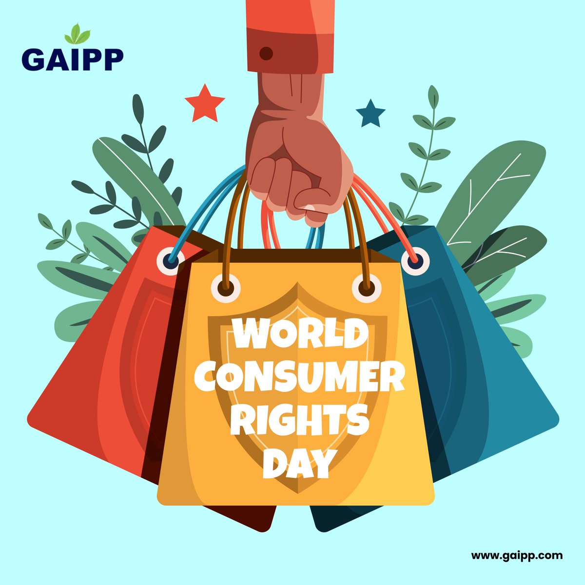 Happy World Consumer Rights Day! 

Today is a day to raise awareness about consumer rights and the need for better protection, education, and advocacy.

#gaipp #WorldConsumerRightsDay #ConsumerRights #ConsumerProtection #ConsumerAdvocacy #ConsumerEducation
