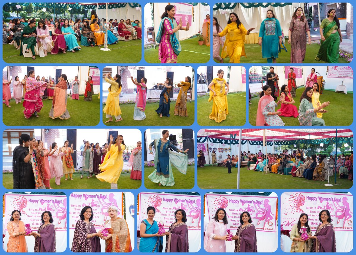 BBMB celebrated #InternationalWomenDay2023 at Chandigarh with songs, folk dance & recreational activities.  Smt. Deepti Srivastava wife of Chairman, BBMB was Chief Guest & delivered a motivational speech about women empowerment.