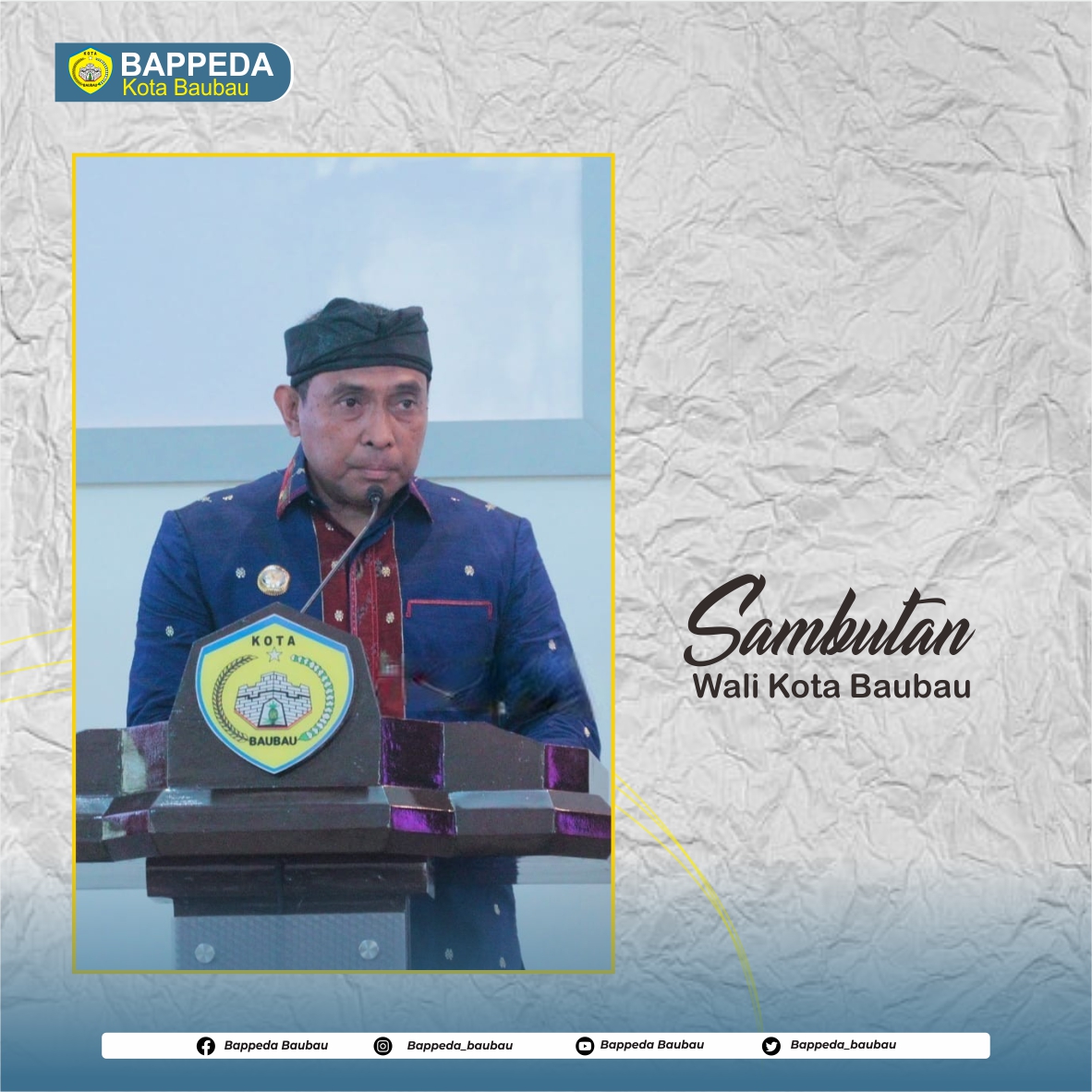 bappeda_baubau's tweet image. Arahan Wali Kota Baubau Sekaligus Pembukaan Musrenbang RKPD Kota Baubau Tahun 2024

#bappeda #bappedabaubau #kotabaubau #musrenbang #musrenbangbaubau