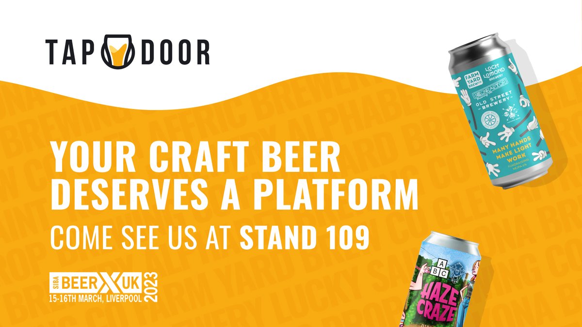 Can't wait for our first <a href="/SIBA_BeerX/">SIBA BeerX</a> event! We're on stand 109, come and see us for a demo of tapdoor.com - The NEW #CraftBeer Marketplace 🍻  
#SIBABeerX #Beers #Breweries #CraftBeerCommunity