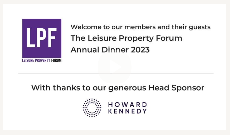 Leisure Property Forum (@lpftalk) on Twitter photo Tonight we will celebrate an amazing 12 months at the <a href="/LPFtalk/">Leisure Property Forum</a> Leisure Property Forum Annual Dinner - with massive thanks to our generous head sponsors <a href="/HowardKennedy/">Howard Kennedy</a> #leisuresector #foodanddrink #hospitality #commercialproperty Tonight we will celebrate an amazing 12 months at the <a href="/LPFtalk/">Leisure Property Forum</a> Leisure Property Forum Annual Dinner - with massive thanks to our generous head sponsors <a href="/HowardKennedy/">Howard Kennedy</a> #leisuresector #foodanddrink #hospitality #commercialproperty