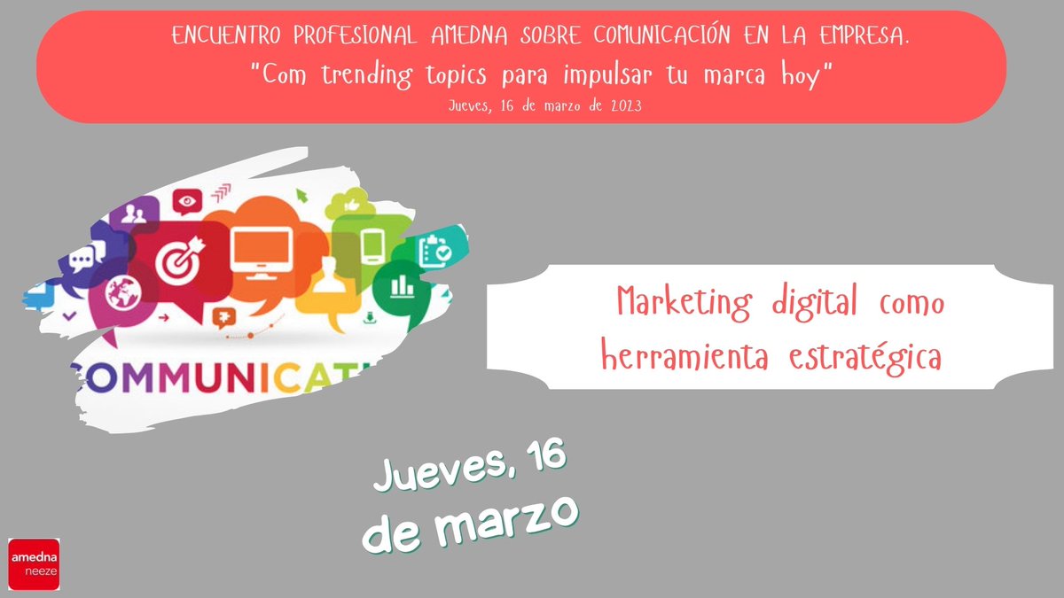 AMEDNA (@amedna_) on Twitter photo Si quieres vender hoy ¿por qué utilizas herramientas de ayer? Todo lo que necesitas saber del marketing digital como herramienta estratégica con <a href="/ElenaIglesias/">elena iglesias</a> de <a href="/navarraweb/">Navarraweb</a> en Encuentro #comunicación en la empresa 16/03 09:30h en CEN. Inscripciones docs.google.com/forms/d/e/1FAI… Si quieres vender hoy ¿por qué utilizas herramientas de ayer? Todo lo que necesitas saber del marketing digital como herramienta estratégica con <a href="/ElenaIglesias/">elena iglesias</a> de <a href="/navarraweb/">Navarraweb</a> en Encuentro #comunicación en la empresa 16/03 09:30h en CEN. Inscripciones docs.google.com/forms/d/e/1FAI…