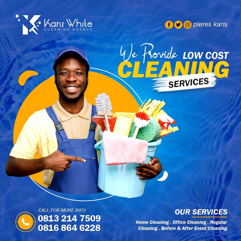 dmk_xyz's tweet photo. Design theme: Low cost cleaning service by Karis white agency
View my portfolio π
https://t.co/UpiapzDAsZ
.
#360designs_ #logodesigns #graphicsdesign #graphicstemplates #flyerdesigns #graphicsdesigner #flyer #graphicsforbusiness #professionaldesign #productdesigner #digitalart https://t.co/SQtwqXd51J