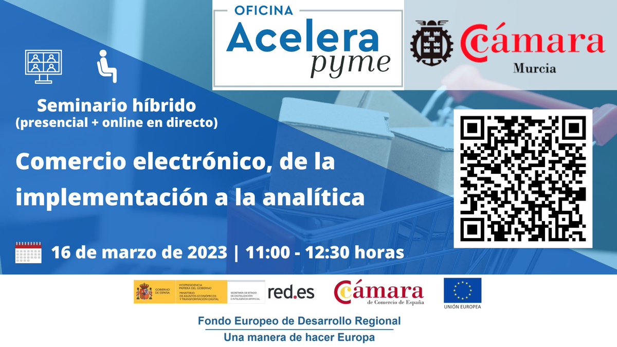 CaballeroALC's tweet photo. Si quieres saber cómo sacar el máximo partido a tu #tienda #online, mañana 16 de marzo, te invitamos a un nuevo #webinar+#seminario #presencial a partir de las 11:00. 

✍️:https://t.co/UUNLwj7VIc

#OficinaAceleraPyme @redpuntoes @camaramurcia https://t.co/CmVAqOOrgW