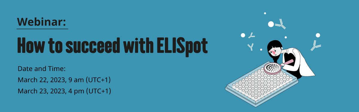 LabclinicsSA's tweet photo. @Mabtech ha organizado este interesante #webinar titulado "How to succeed with ELISpot". En este seminario web se proporcionará una guía detallada del protocolo #ELISpot, incluidos consejos y trucos,detalles clave en los que pensar y mejores prácticas. https://t.co/PFfdsSMuQP https://t.co/y4nllGOeGh