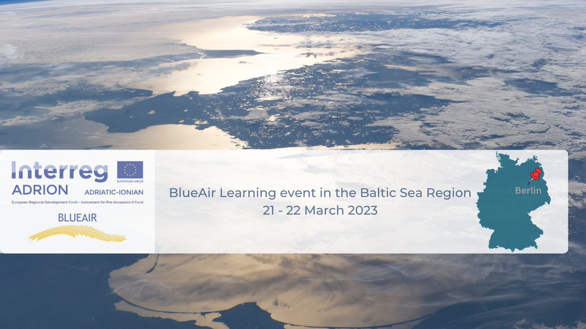 ✅BlueAir Learning event in the #BalticSeaRegion
organized with support of @SubmNet, @CentrumBalticum,@BalticInstitute
🗓️Berlin, 21-22.03.2023
👉Facilitate the know-how transfer & implementation of successful innovation policy on Sustainable Blue Economy
🔍bit.ly/3LveK8i
