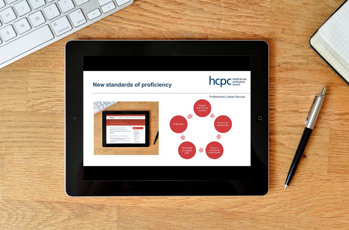 On 1 Sept 2023 our new standards of proficiency come into effect. Before then, we invite you to learn about the changes and how to integrate them into your practice - or support others in doing so - at a live #myhcpcstandards webinar👇

hcpc-uk.org/myhcpcstandards
