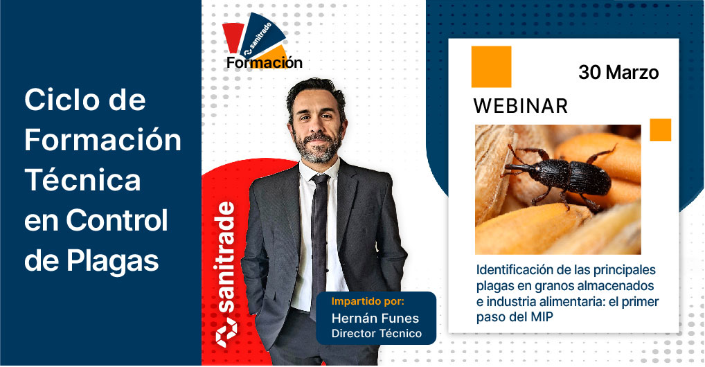 sanitrade_sl's tweet photo. Sanitrade inicia un ciclo de #formacion  con enfoque técnico para los profesionales en #controldeplagas. Apúntate a nuestro 1er webinar: 📆30 marzo⏰10h
🧐Más info y registro en https://t.co/gk8pGArzhG https://t.co/d07pkPU0ub