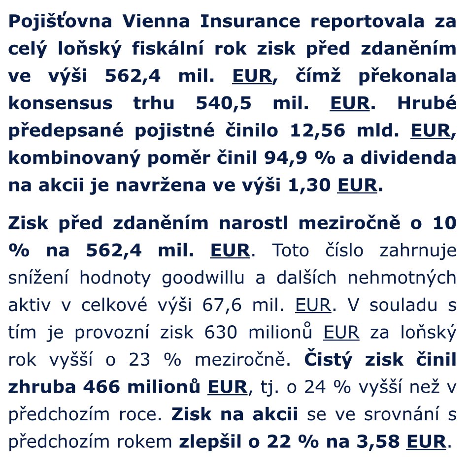 AkciovyGURU's tweet photo. Divi tedy skutečně 1,30€ 😉 #Viennainsurancegroup https://t.co/0Ne7aLHVCM