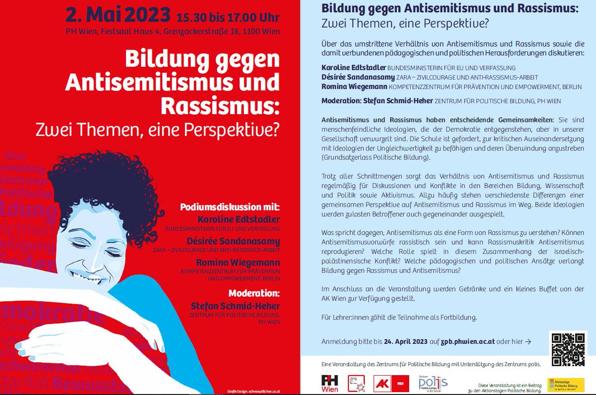 Aktionstage_PB's tweet photo. Aktionstage #PolitischeBildung 2023
#atpb23, 2. Mai, PH Wien 👇 https://t.co/EUV4tOyDon