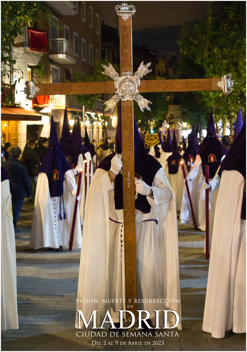 Que las calles se llenen de cruces y penitentes.

"Pasión, Muerte y Resurrección en Madrid, Ciudad de Semana Santa".

#MadridCiudaddeSemanaSanta
#CuaresmaMadrid2023
#FotografíaCofrade