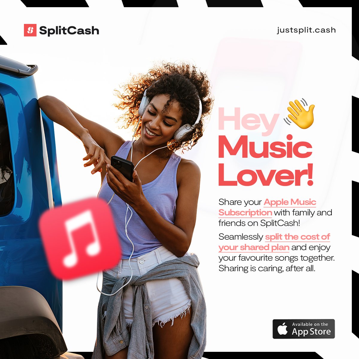 Attention music lovers! 🎶🎧 

You can now share your Apple Music subscription with family and friends on SplitCash!

Start sharing your subscription today and spread the love of music! 🎵🎶 

#SplitCash #AppleMusic #MusicSharing #Splitverse