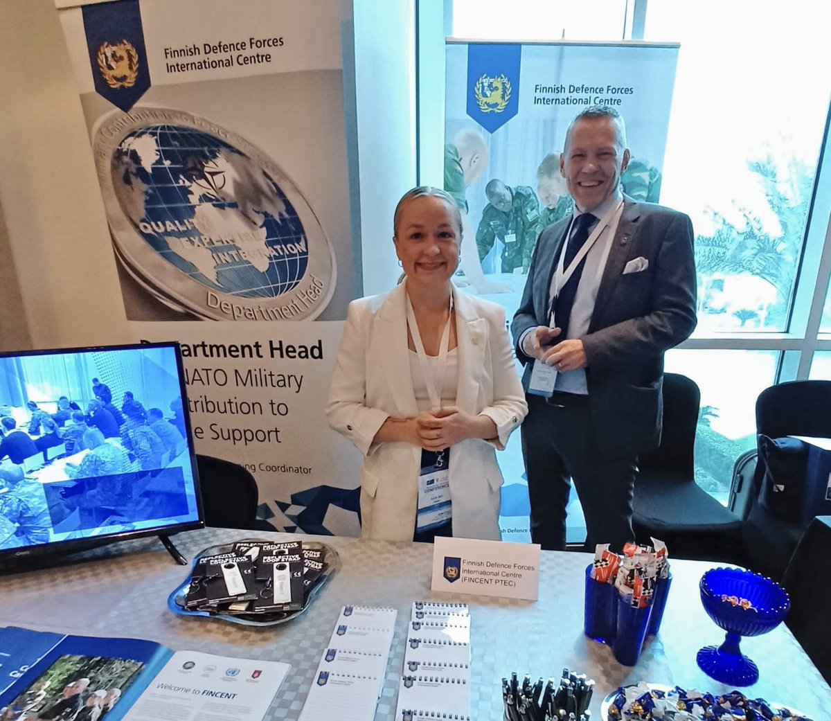 FINCENTFI's tweet photo. The annual NATO Military Strategic Partnerships Conference is a great event bringing together friends and partners across the globe. It is also a venue to present #Fincentfi training solutions. https://t.co/nW8HE7ZORX