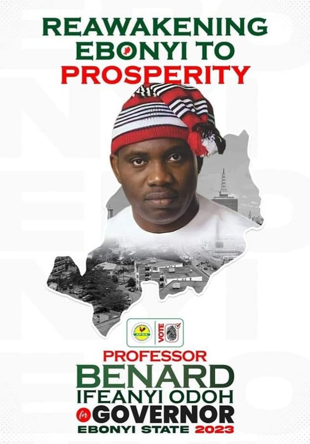 ProfBenodoh's tweet photo. Ebonyians, this election is our opportunity to retrive our dear state from "powerful" individuals, hand over to citizens &amp; the people. Our vote will count because @inecnigeria will do EVERYTHING according to the Rules of the electoral process.
Nothing short of credible election. https://t.co/CwN3fDJ2Dc