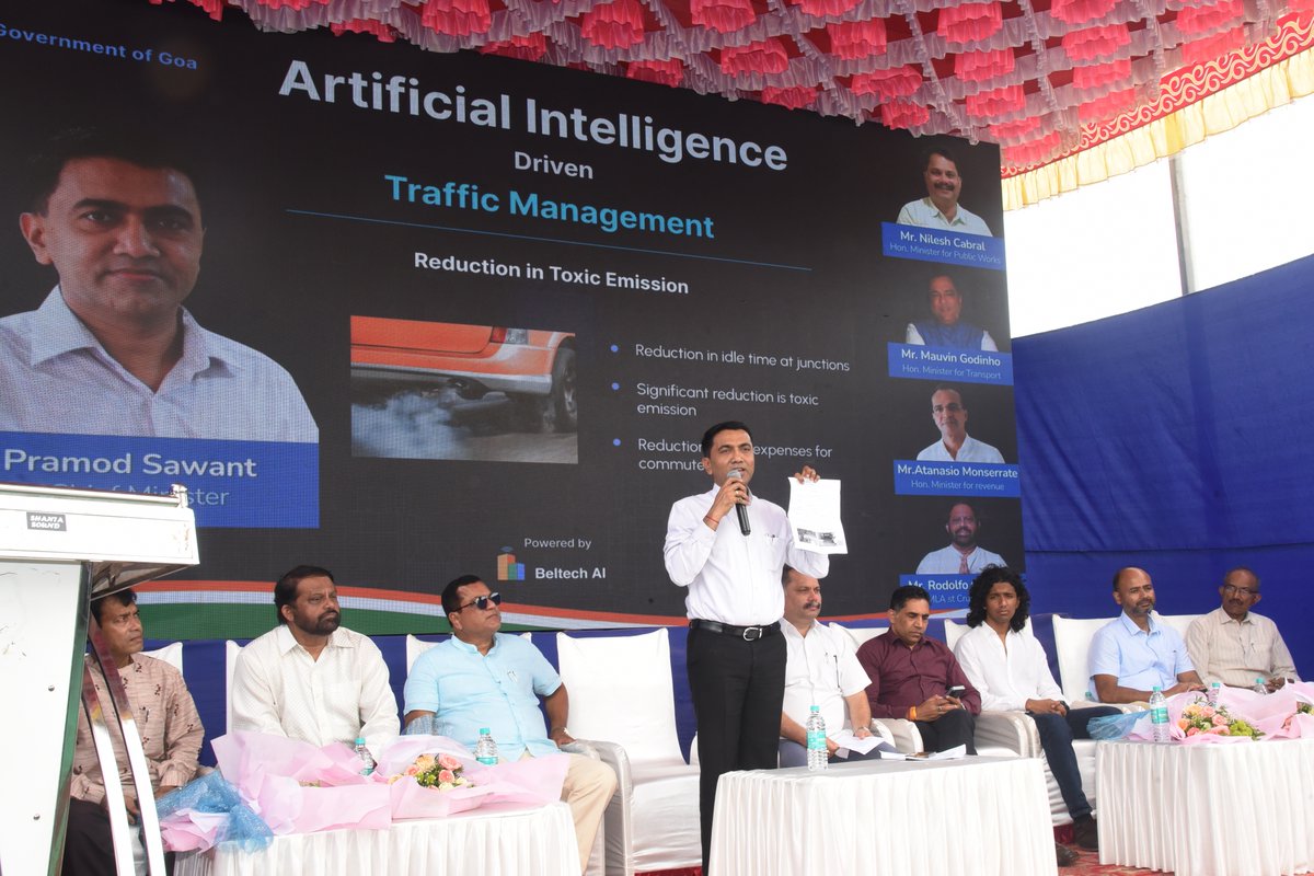 DIP Goa on Twitter "Chief Minister, DrPramodPSawant Launched Artificial Intelligence Driven
