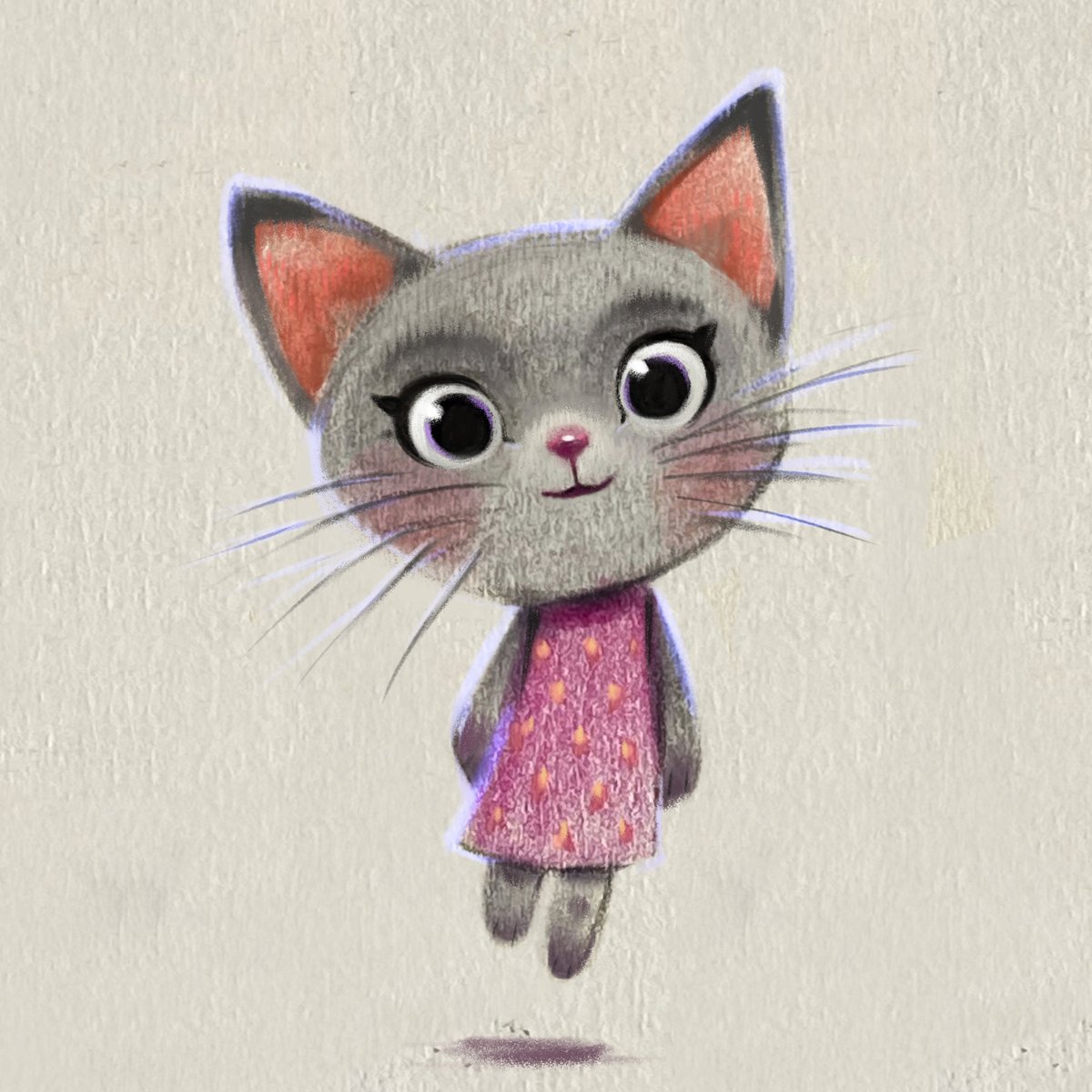 rutbisbe's tweet image. 🐱Un petit saltiró ❤️#gata #llapis #polychromos