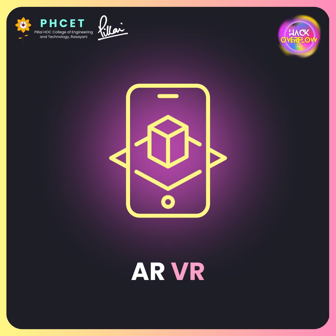 HackOverflow_'s tweet photo. Step into world of imagination, exploring the theme AR/VR 🌠

#themereveal #arvr #theme #hackathon #phcet #hackoverflow https://t.co/HhS9NVrsbV