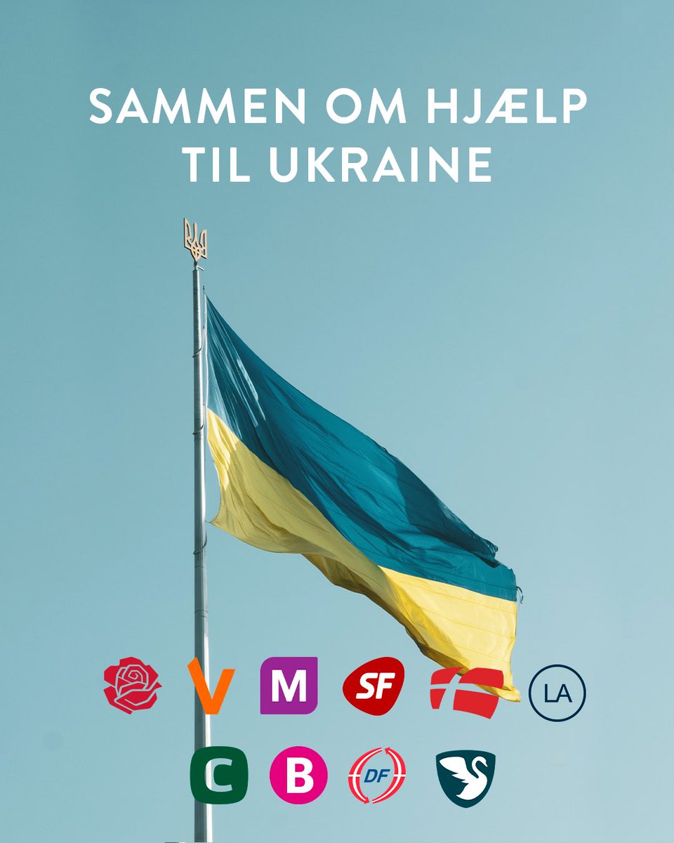 Stærkt med bred og massiv støtte til Ukraine - og dermed vores egen frihed og sikkerhed i Europa. 💪🇩🇰❤️🇺🇦 #dkpol #dkmedoer