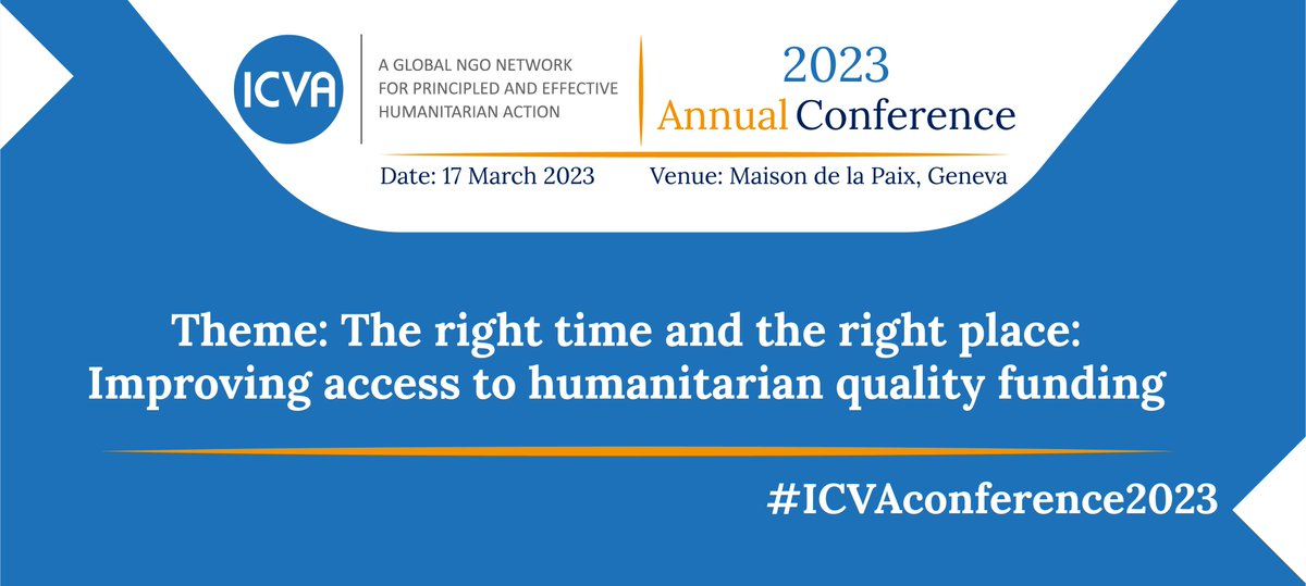 ICVAnetwork's tweet photo. 📌Session 2 of @ICVA's Annual Conference on Friday, 17 March in Geneva will be on Climate Financing and Humanitarian Action.

✅More information on the sessions - https://t.co/dvvctMqBvb

#ICVAconference2023
#humanitarian
#humanitarianfinancing
#grandbargain
#climateaction
#ngos https://t.co/euEKJjNRxG